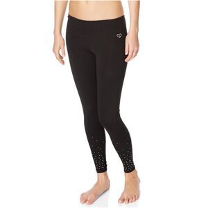 Aeropostale Womens Logo Yoga Compression Athletic Pants, Black, NWT